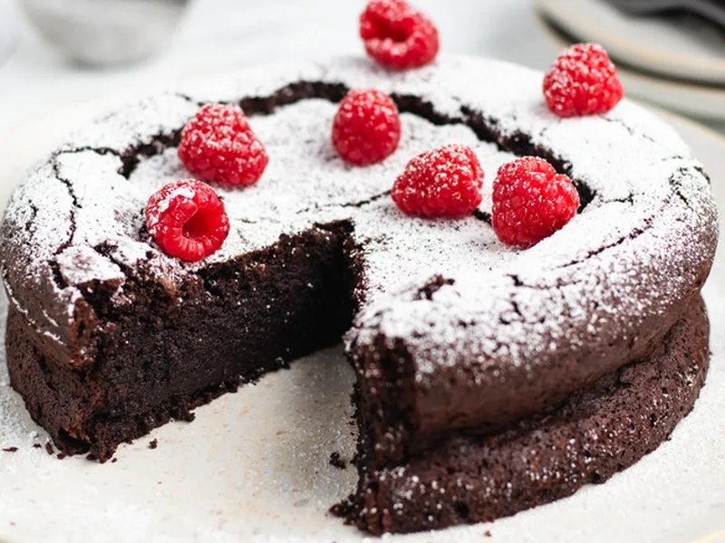 Rich Flourless Chocolate Cake with Vegan Butter