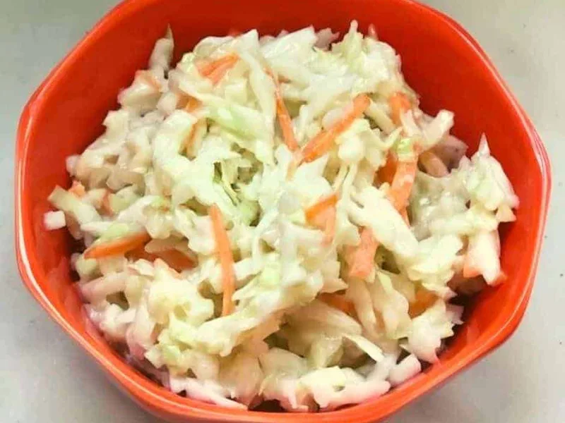 Copycat KFC Coleslaw with Miracle Whip and Buttermilk