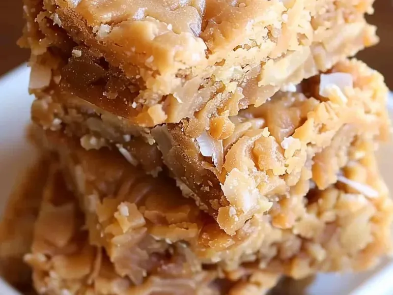 Chewy Brown Butter Coconut Blondies