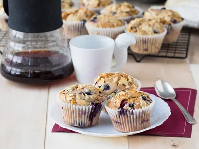 Berry White Chocolate Muffins with Almonds
