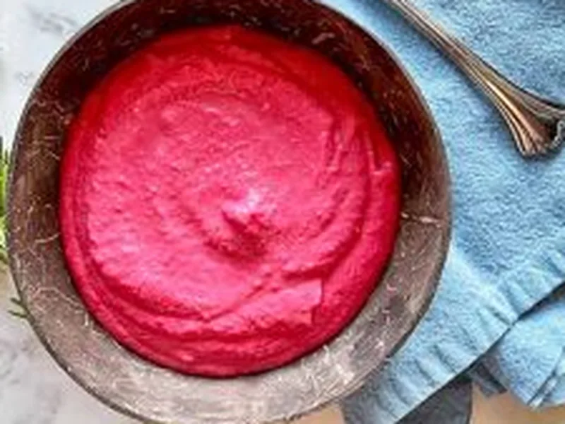 Creamy Roasted Garlic Parsnip and Beet Puree