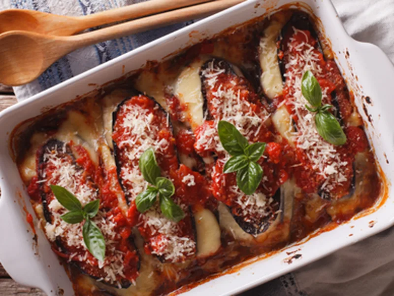 Schirripa's Classic Eggplant Parmigiana with Fresh Mozzarella