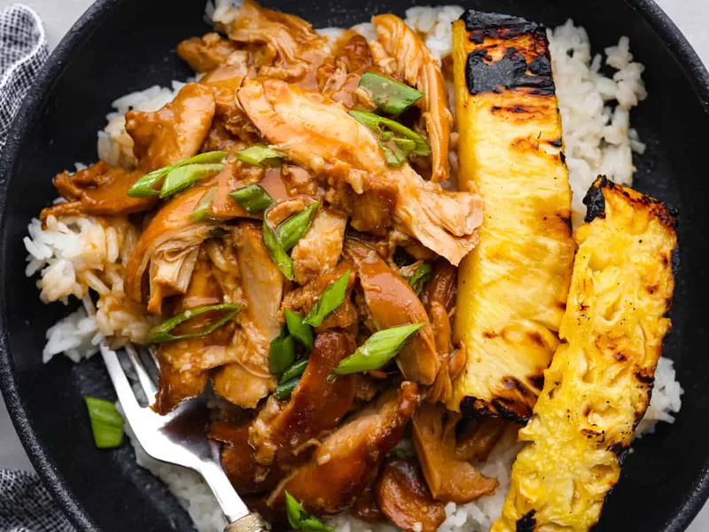 Crock Pot Huli Huli Chicken with Pineapple Ginger Glaze