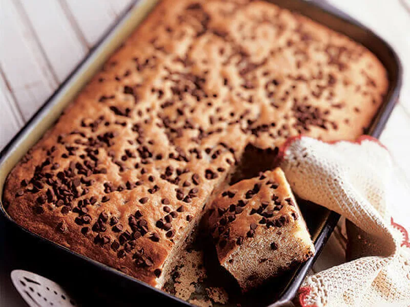Chocolate Chip Banana Snack Cake