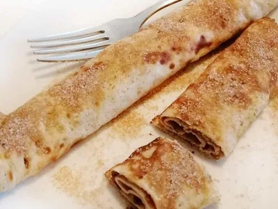 Keto Cinnamon Crepes with Cinnamon Butter
