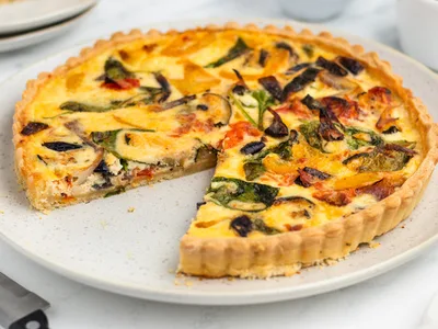 Roasted Vegetable Quiche with Crispy Shortcrust