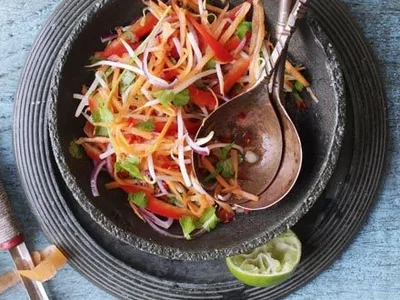 Thai Carrot Slaw with Fish Sauce Dressing
