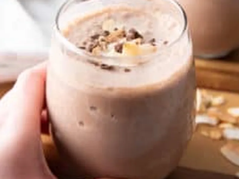 Coconut Chocolate Keto Protein Smoothie - Vegan Low Carb