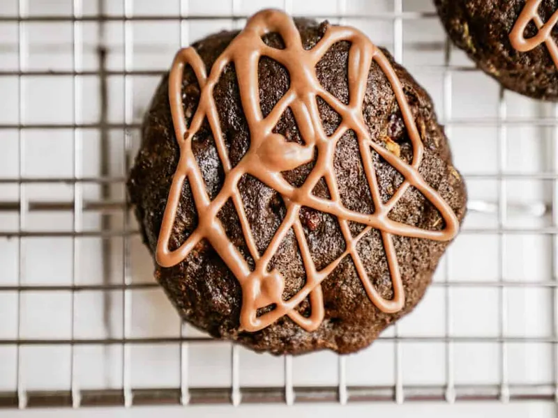 Vegan Double Chocolate Zucchini Cookies