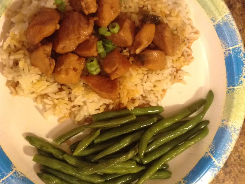 Bourbon Chicken with Jasmine Rice