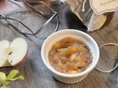 Homemade Apple Jam with Brown Sugar