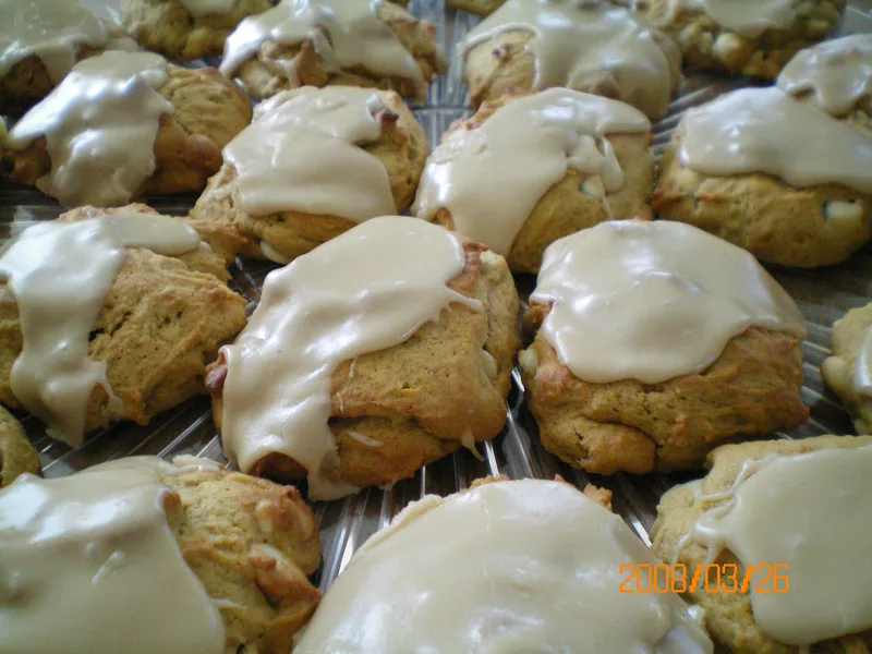 White Chocolate Pumpkin Cookies with Brown Butter Frosting