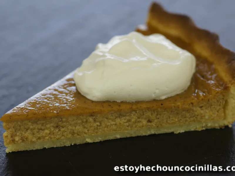 French Pumpkin Pie with Spiced Custard Filling