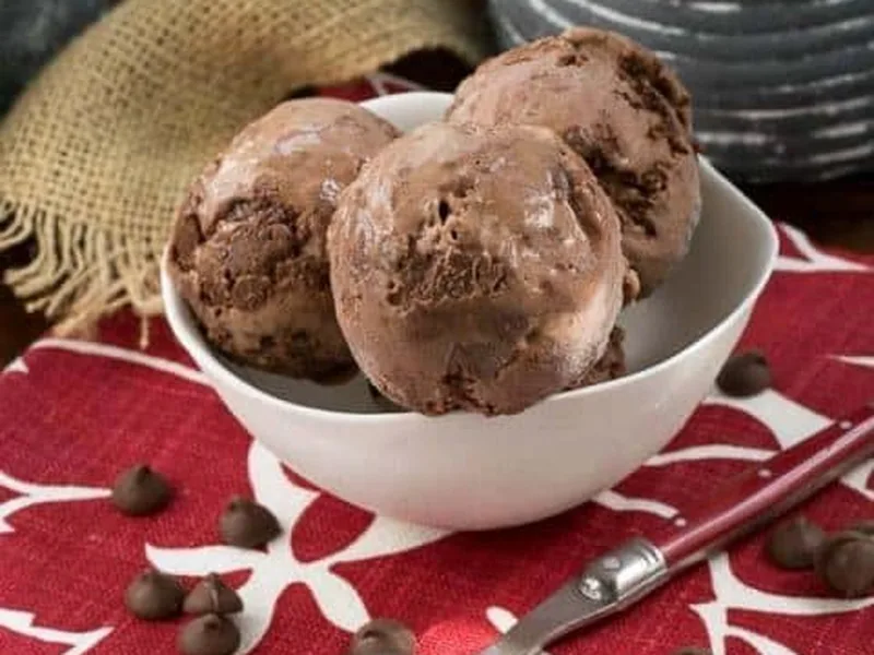 Homemade Chocolate Truffle Ice Cream
