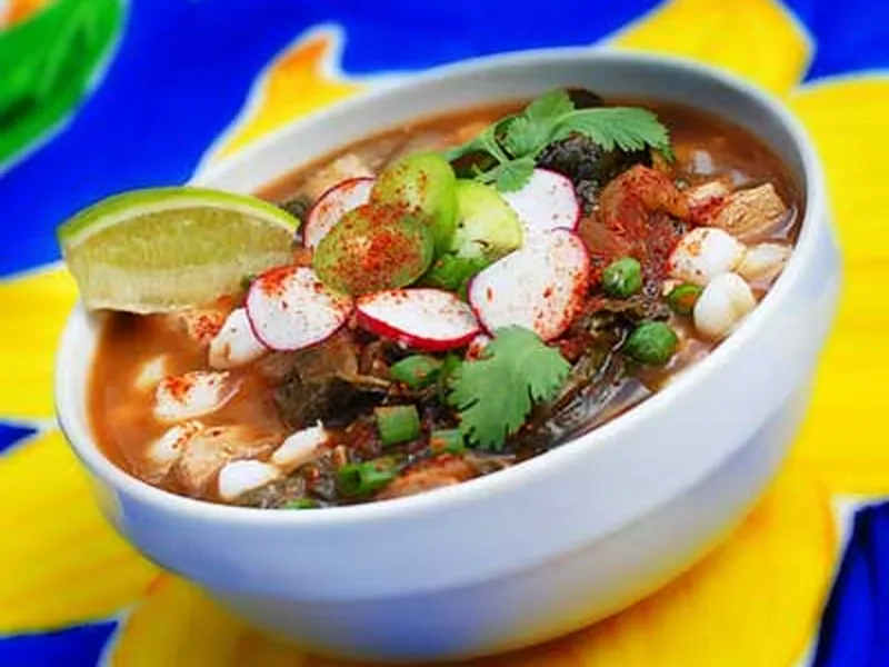 Gluten-Free Lean Green Pozole with Chicken and Tomatillos