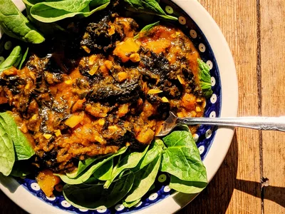 Butternut Squash Laverbread Coconut Curry