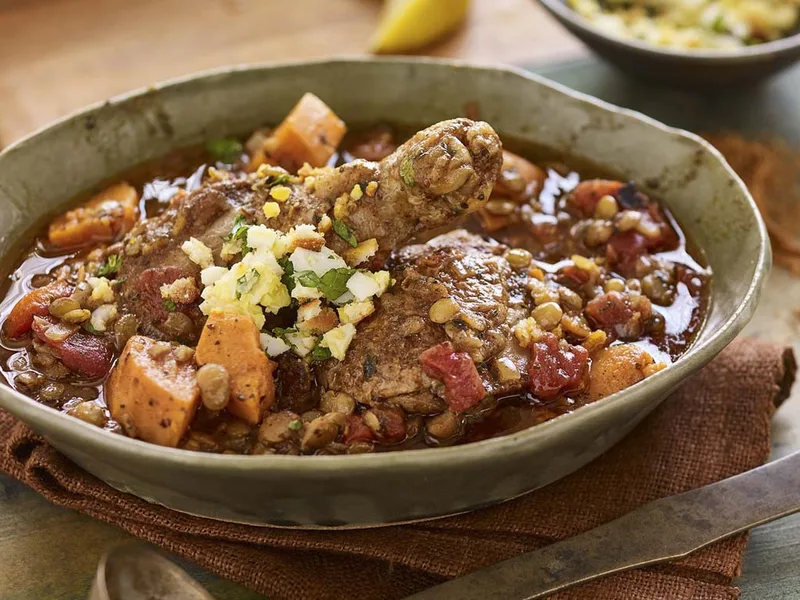 East African Chicken Lentil Stew with Berbere