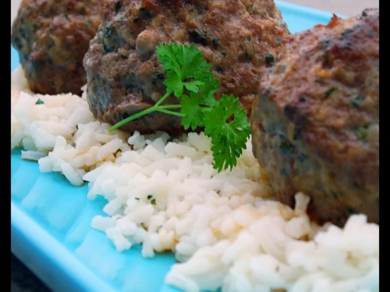 Asian Pork and Veal Meatballs With Sesame Lime Sauce