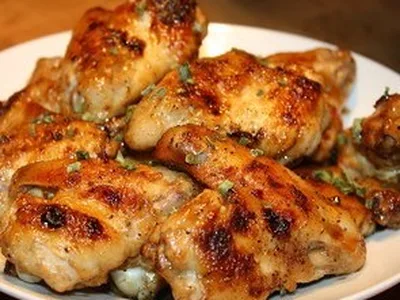 Asian Seasoned Oven-Baked Chicken Wings
