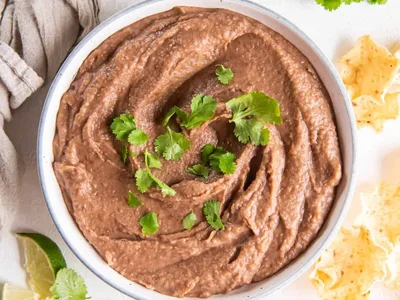 Slow Cooker Refried Beans with Jalapeño and Cumin