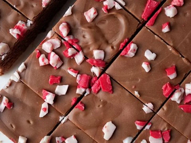 Kahlua Peppermint Mocha Fudge with Andes Chips