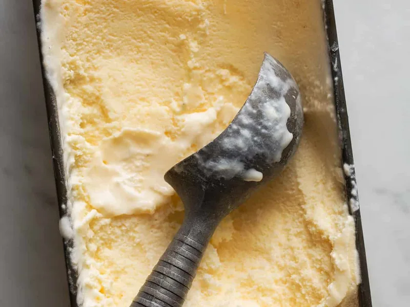 Salted Cantaloupe and Ginger Ice Cream