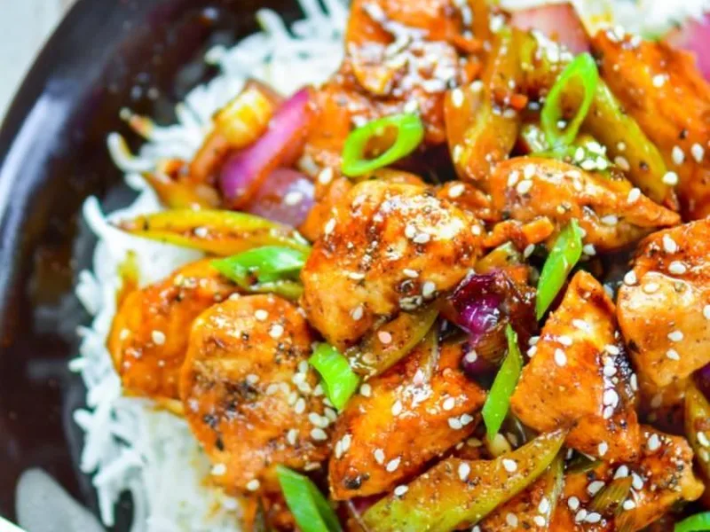 Chinese Black Pepper Chicken Stir-Fry with Silken Marinade