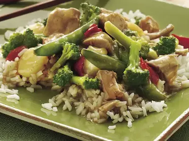 Slow-Cooker Asian Turkey and Vegetables with Teriyaki