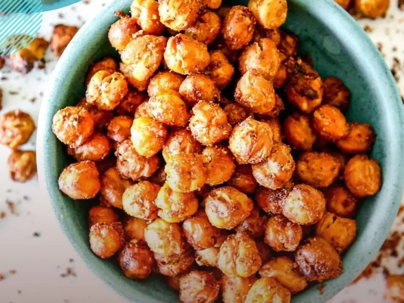 Air Fryer Crispy Spiced Chickpeas with Lime
