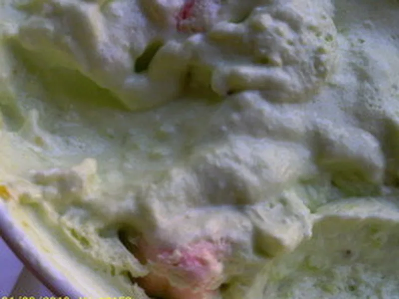 Lime Jello Salad with Marshmallow and Pecans