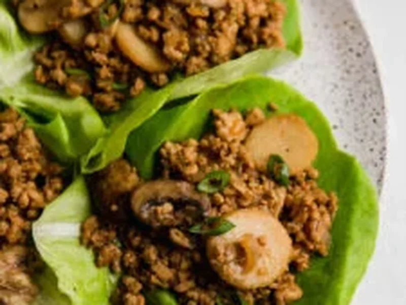 Paleo Chicken Lettuce Wraps with Coconut Aminos Sauce