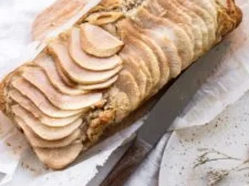 Cardamom Honey Pear Loaf with Flax Egg