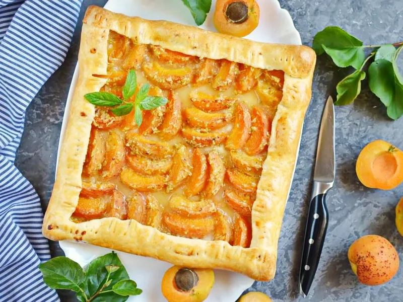Apricot Lime Galette with Crispy Butter Crust