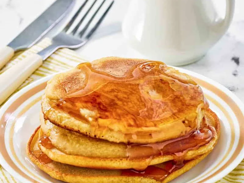 McDonald's Style Hotcakes with Homemade Maple Syrup
