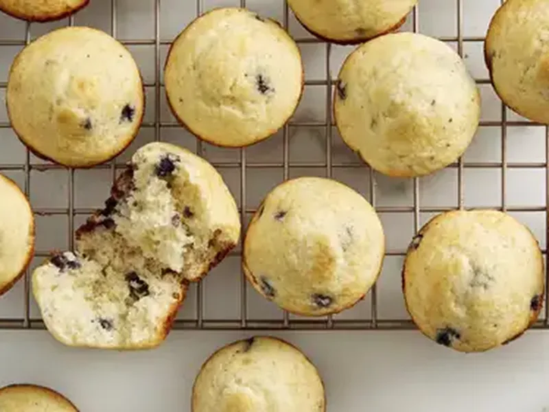 Wild Blueberry Mini-Muffins with Quick Mix