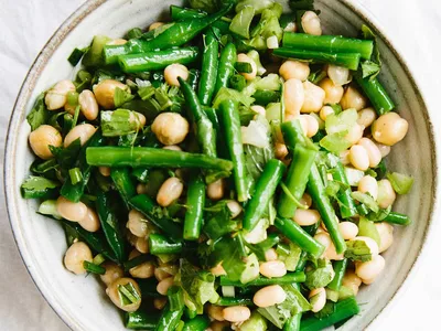 Three Bean Salad with Fennel and Fresh Herbs