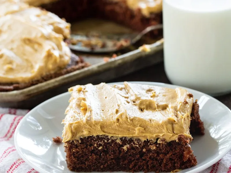 Classic Texas Sheet Cake with Creamy Peanut Butter Frosting