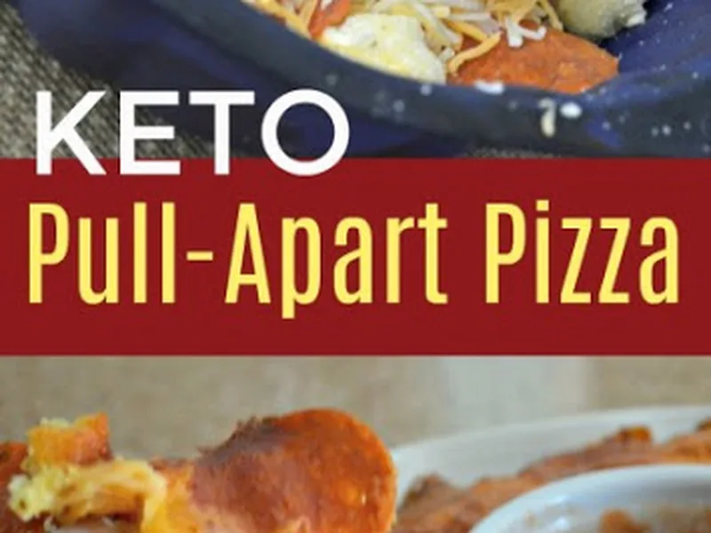 Pull-Apart Keto Pizza Bread with Almond Flour and Cheese