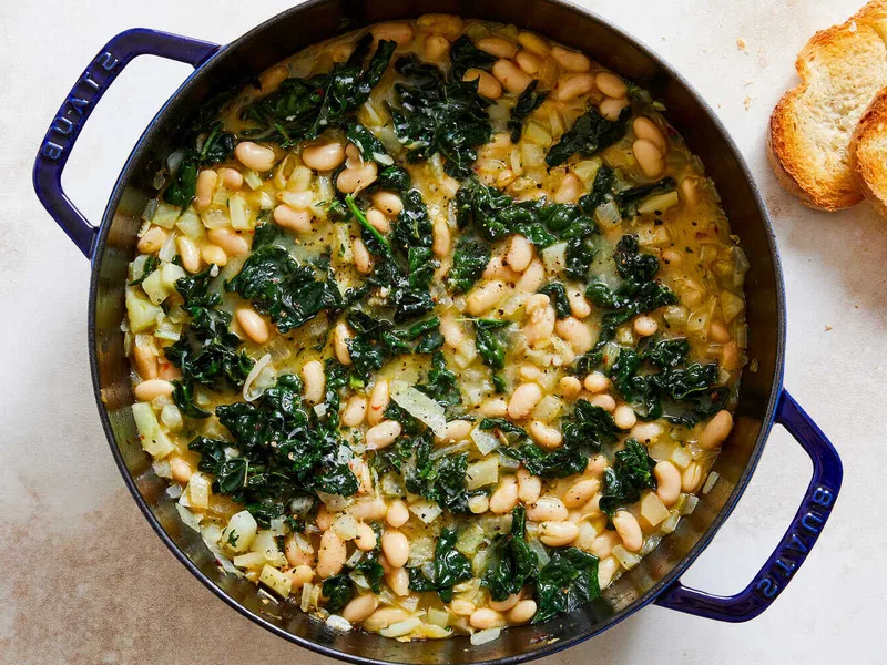 Hearty Chard and White Bean Stew with Garlic and Herbs
