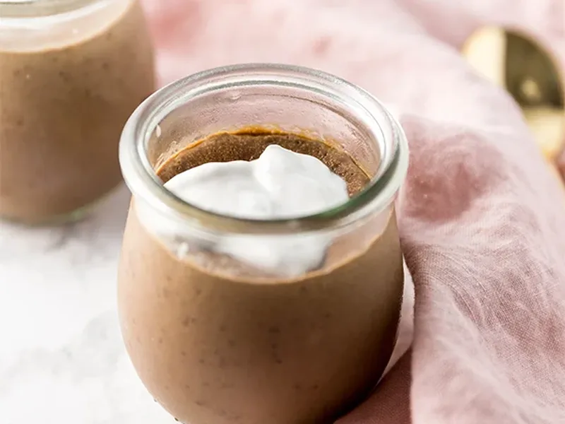 Peppermint Mocha Collagen Pudding - Paleo Dairy-Free Dessert