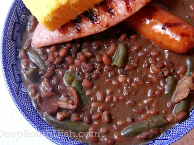 Southern Field Peas and Snaps with Bacon