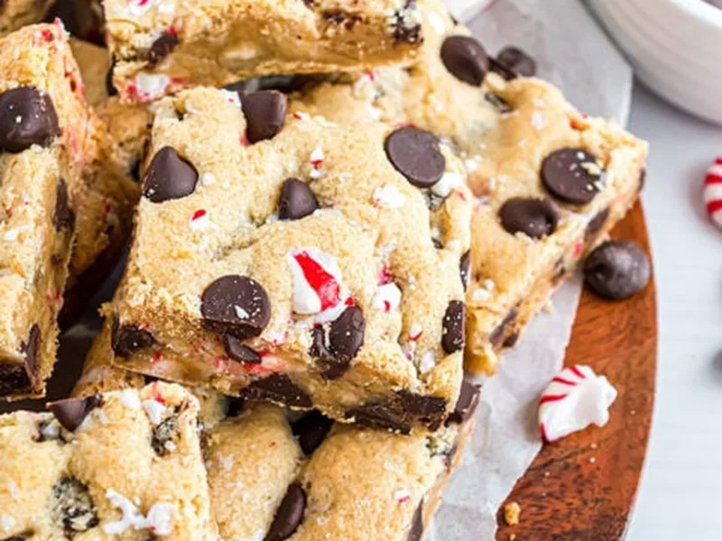 Chocolate Peppermint Cookie Bars