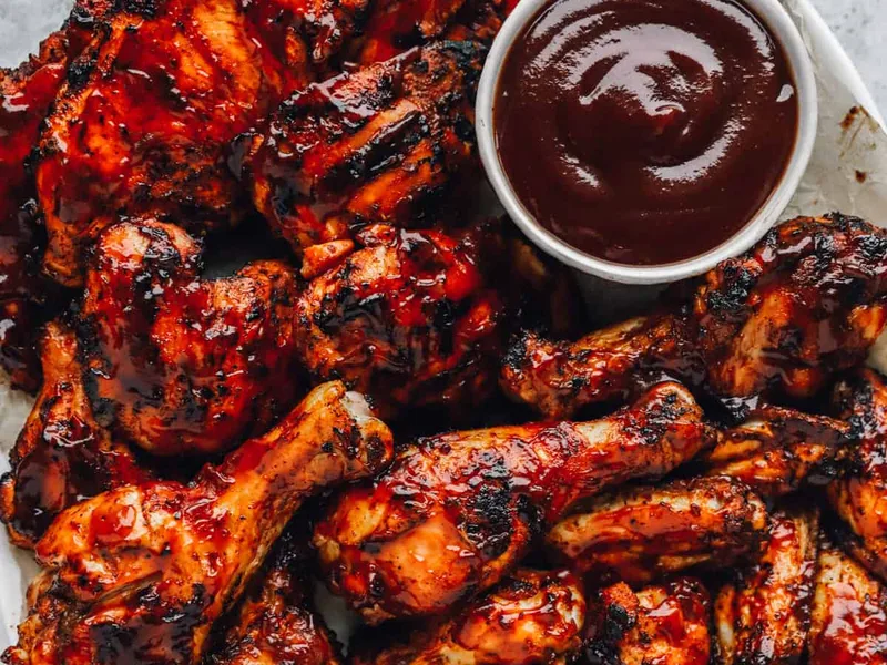 Grilled BBQ Chicken with Smoky Spice Rub and Barbecue Sauce