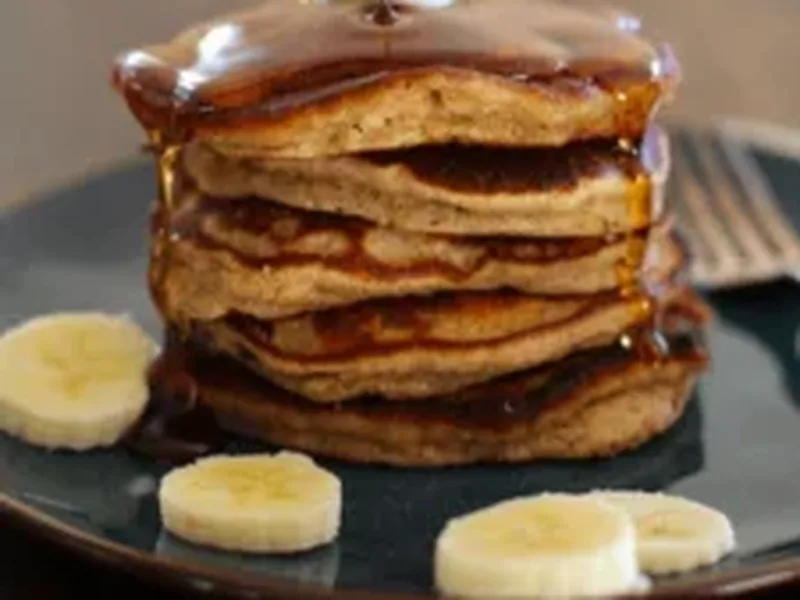 Banana Bread Almond Flour Pancakes with Coconut Milk