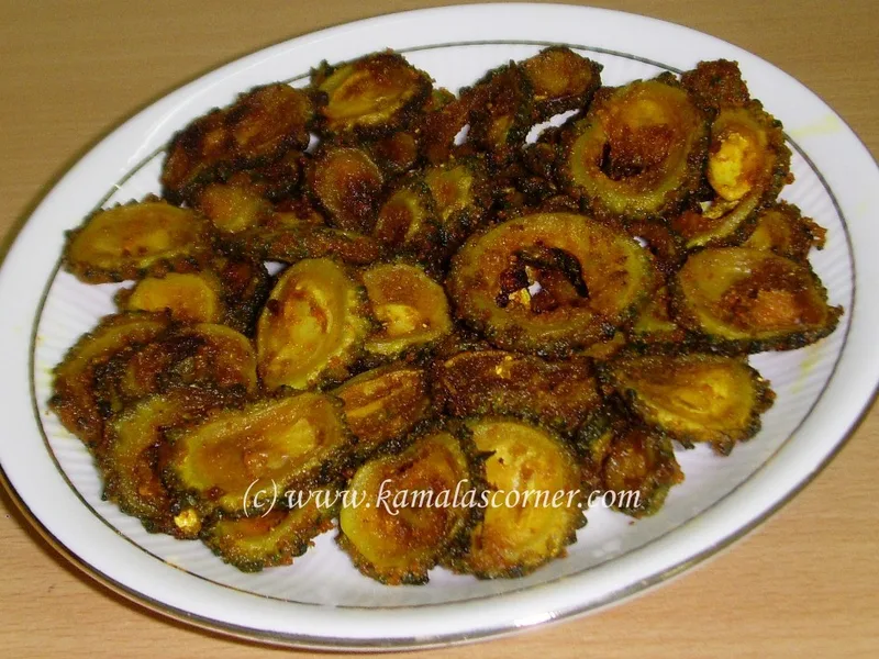 Bitter Gourd Tawa Fry with Tamarind