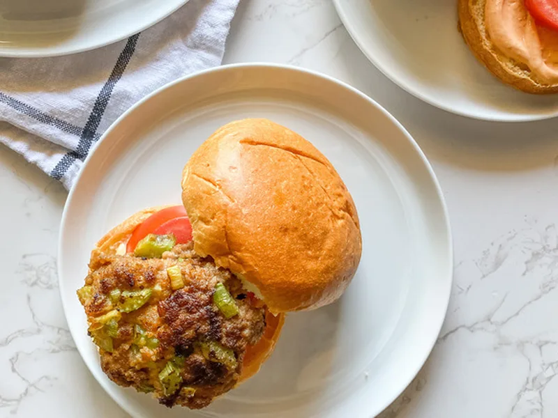 Spicy Turkey Burgers with Sriracha Mayo