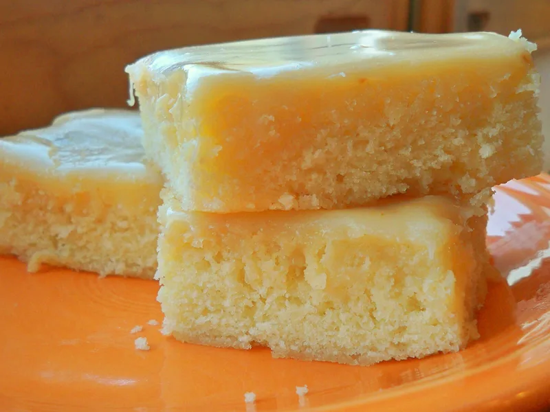 Brown Butter Blondies with White Chocolate Ganache