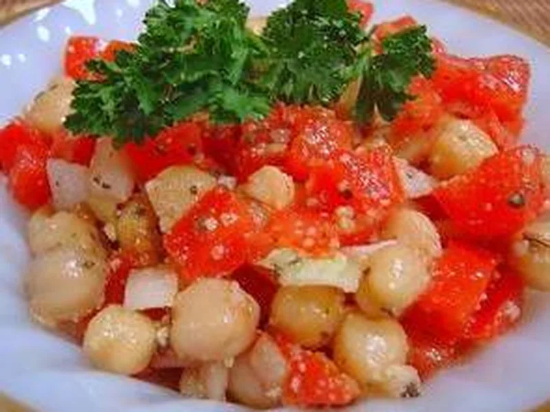 Tomato Chickpea Salad with Vidalia Onion