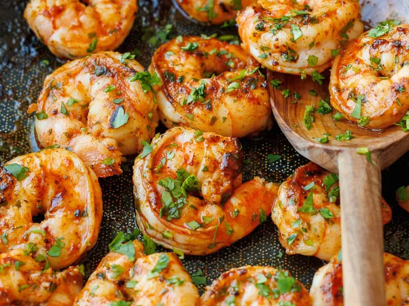 Cilantro Lime Shrimp with Honey Paprika Marinade