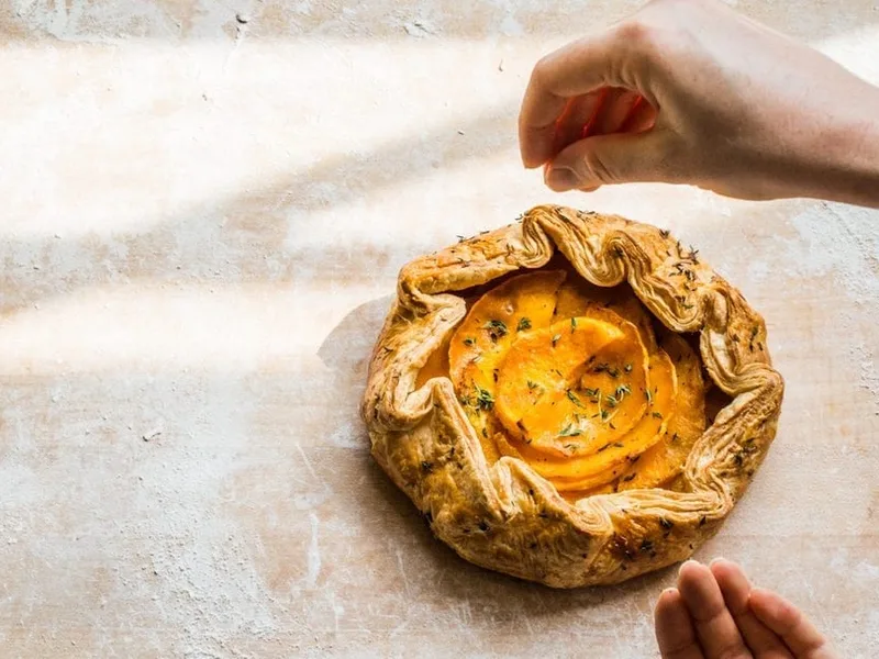 Butternut Squash Goat Cheese Galette